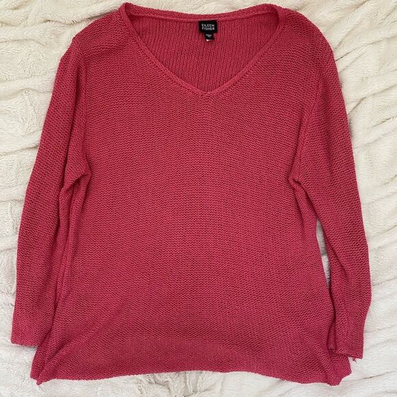Eileen Fisher V-Neck Pullover Sweater - Picture 1 of 5